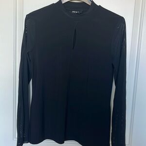 Very cute blouse from DKNY- never used, color Black, size M